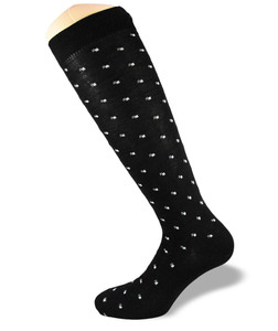 CalzeNoi2-Noi2socks-antispaiamento-Firenze-nero-gamba-fianco-lunga