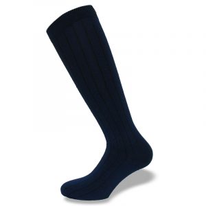 Milano gamba blu scuro lunga lato